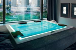 HYDROMASSAGE MINI SWIMMING POOL FOR INDOOR AND OUTDOOR